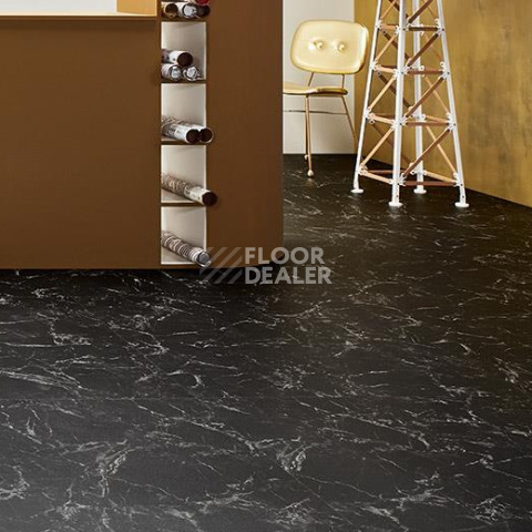 Forbo Allura Material 63455DR7-63455DR5 black marble (100x100 cm) фото 2 | FLOORDEALER